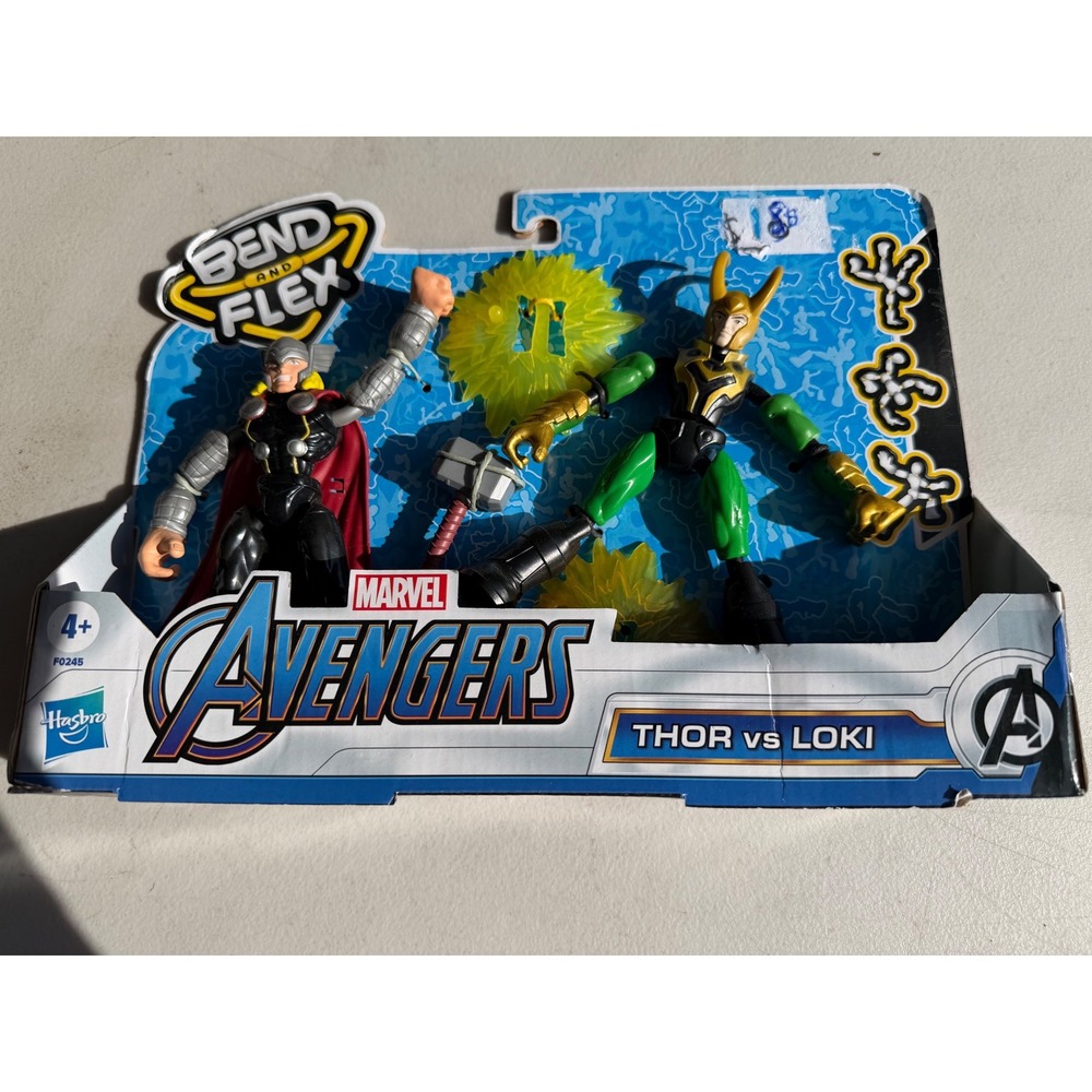 Marvel Avengers Bend and Flex Thor vs. Loki Action Figure Set | Hasbro